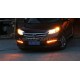 Дневные ходовые огни Хонда СРВ 2012-2015 V1 type [Комплект Л+П;светодиодные; повторитель поворота]
