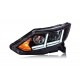 Передние фары Ниссан Кашкай 2014-2017 V3 type [Комплект Л+П; LED ходовые огни; электрокорректор; биксеноновая линза]
