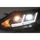 Передние фары Ниссан Кашкай 2014-2017 V3 type [Комплект Л+П; LED ходовые огни; электрокорректор; биксеноновая линза]