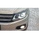Передние фары VW Тигуан 2013-2015 V9 type  [Комплект Л+П; яркие ходовые огни; светодиодные; биксеноновая линза]