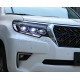 Передние фары Тойота Ленд Крузер Прадо 150 2017-2019 V12 Type [Комплект Л+П; Светодиодные линзы; яркие ходовые огни]