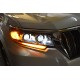 Передние фары Тойота Ленд Крузер Прадо 150 2017-2019 V9 Type [Комплект Л+П; Светодиодные линзы; яркие ходовые огни]