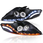 Передние фары Форд Мондео 4 2007-2013 V1 type [Комплект Л+П; ходовые огни; динамичный поворотник; электрокорректор; би LED линза]