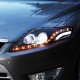 Передние фары Форд Мондео 4 2007-2013 V1 type [Комплект Л+П; ходовые огни; динамичный поворотник; электрокорректор; биксеноновая линза HELLA 5]
