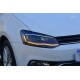 Передние фары Фольксваген Поло 2010-2019 V12 type GTI [Комплект Л+П; GTI type; яркие ходовые огни; светодиодные; биксеноновая линза; динамичный поворотник]