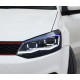 Передние фары Фольксваген Поло 2010-2019 V11 type [Комплект Л+П; яркие ходовые огни; светодиодные; биксеноновая линза; динамичный поворотник]