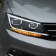 Передние фары Джетта 6 2011-2019 V14 type [Комплект Л+П; ходовые огни; БИ LED линза; электрокорректор; динамичный светодиодный поворотник]
