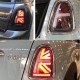 Задние фонари Мини Купер R56 Union Jack 2007-2013 V8 type БЕЛО-КРАСНЫЕ [Комплект Л+П; Светодиодные]