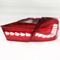 Задние фонари Тойота Камри V50 2011-2014 V3 type КРАСНЫЕ [Комплект Л+П; Светодиодные; Динамичный LED поворотник]