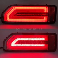 Задние фонари Сузуки Джимни 2018 - 2022 V4 type ДЫМЧАТЫЕ [Комплект Л+П; Светодиодные; Динамичный поворотник]