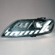 Передние светодиодные фары Ауди Q7 2006-2014 V1 type [Комплект Л+П; ходовые огни; FULL LED]