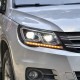 Передние фары VW Тигуан 2010-2012 V6 type [Комплект Л+П; ДХО; FULL LED; электрокорректор; динамичный поворотник]