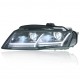 Передние фары Ауди А4 B8 2008-2012 V1 type  [Комплект Л+П; FULL LED; автокорректор; яркие ходовые огни;]