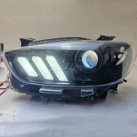 Передние светодиодные фары Мазда СХ-5 2012-2015 V3 type [Комплект Л+П; ходовые огни; FULL LED]