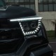 Передние светодиодные фары Танк 400 2024-2025 V1 type [Комплект Л+П; ходовые огни; FULL LED]