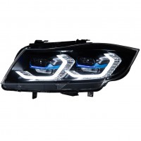 Передние фары БМВ 3 E90/E91 2005-2014 V4 type [Комплект Л+П; яркие ходовые огни; FULL LED]