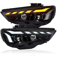 Передние фары Ауди А3 2013-2017 V1 type [Комплект Л+П; FULL LED; Яркие ходовые огни; динамичный поворотник]