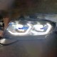 Передние фары БМВ 3 E90/E91 2005-2014 V4 type [Комплект Л+П; яркие ходовые огни; FULL LED]