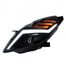 Передние фары Шевроле Спарк 2011-2014 V1 type [Комплект Л+П; ходовые огни; FULL LED]