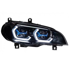 Передние фары БМВ Х5 (Е70) 2007-2014 V7 type [Комплект Л+П; ходовые огни; FULL LED]