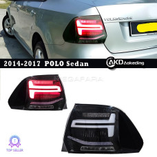 Задние фонари Фольксваген Поло СЕДАН 2010-2019 V1 type [Комплект Л+П; Светодиодные; Динамичный поворотник]