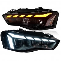 Передние фары Ауди А5 2012-2016 V1 type [Комплект Л+П; FULL LED; Яркие ходовые огни; динамичный поворотник]