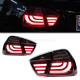 Задние фонари БМВ 3 серии E90 2005-2008 V4 type [Комплект Л+П; ТЕМНО-КРАСНЫЕ; Светодиодные]