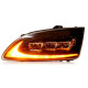 Передние фары Форд Фокус 2 2005-2008 V1 type [Комплект Л+П; ЯРКИЕ ходовые огни; ПОЛНОСТЬЮ СВЕТОДИОДНЫЕ]