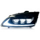 Передние фары Форд Фокус 2 2005-2008 V1 type [Комплект Л+П; ЯРКИЕ ходовые огни; ПОЛНОСТЬЮ СВЕТОДИОДНЫЕ]