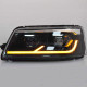 Передние фары Фольксваген T5 2003-2009 V2 Type  [Комплект Л+П; ходовые огни; FULL LED]