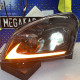 Передние фары Ниссан Кашкай 2008-2010 V1 type [Комплект Л+П; LED ходовые огни; электрокорректор; FULL LED]