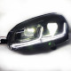 Передние фары Гольф 5 / Джетта 5 2003-2008 V1 type [Комплект Л+П; ходовые огни; би LED линза; электрокорректор; светодиодный поворотник]