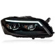 Передние фары VW Пассат Б7 2011-2015  V1 Type  [Комплект Л+П; электрокорректор; ходовые огни; FULL LED]
