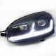 Передние фары Гольф 5 / Джетта 5 2003-2008 V1 type [Комплект Л+П; ходовые огни; би LED линза; электрокорректор; светодиодный поворотник]