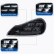 Передние фары Порше Кайен 957 2007-2010 V6 type [Комплект Л+П; ходовые огни; FULL LED]