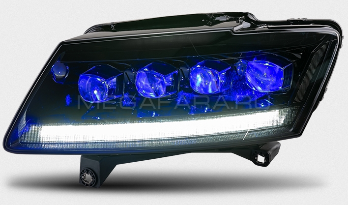 Передние фары Ауди Q5 2009-2018 V2 type [Комплект Л+П; FULL LED; электрокорректор; яркие ходовые огни; динамичный поворотник]