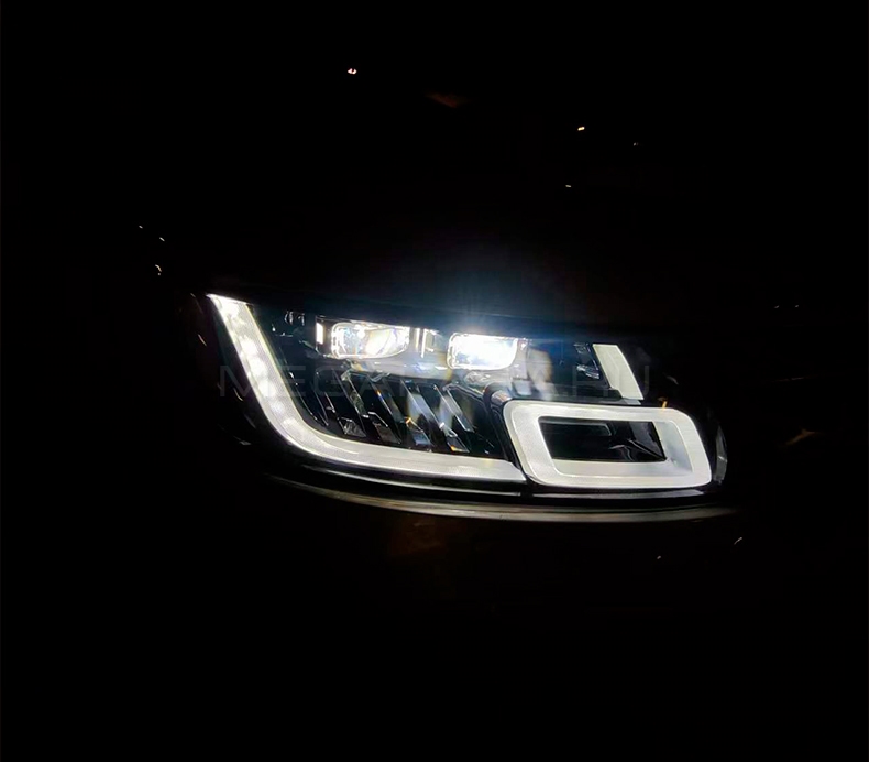 Передние фары Range Rover SPORT 2014-2017 V2 type [Комплект Л+П; ходовые огни; FULL LED]
