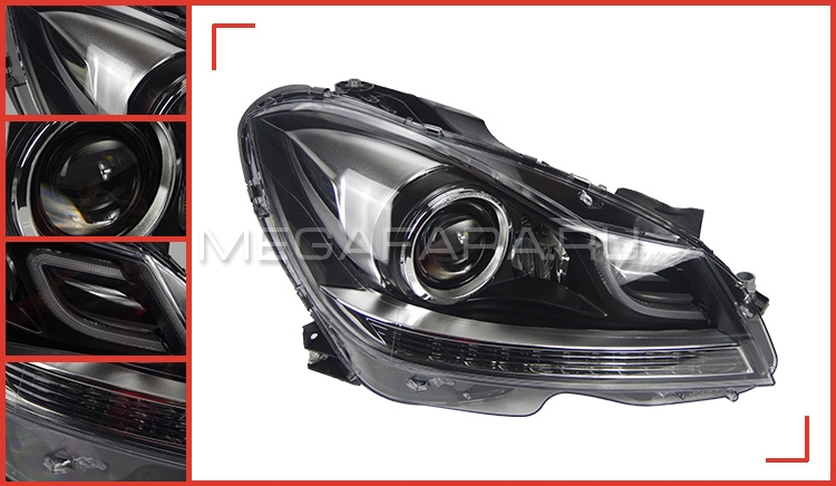 Передние фары Мерседес C-class W204 2012-2015